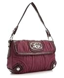 GUESS? Luxe Embossed Croco Half Flap Bag