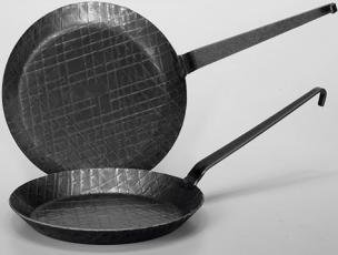Bratpfanne mit Hakenstiel, schmiedeeisen, Ø 28 cm  für alle Herdarten geeignet