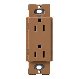 Click here to buy Lutron SCR-15-TC Satin Colors 15A Electrical Socket Duplex Receptacle, Terracotta by Lutron.