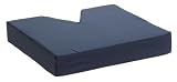 Duro-Med Coccyx Seat Cushion with Navy Poly/Cotton Cover, Navy