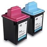 Lexmark 70 12A1970 & Lexmark 60 17G0060 Compatible Remanufactured Combo Pack - 1 Black & 1 Color Ink Cartridges