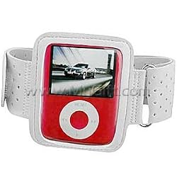 Silver Color Apple iPod nano 3G (3rd Generation) 4GB/ 8GB Adjustable Armband Carrying Case