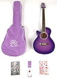 SX FG1K LH CPP Purple Guitar Pack Left Handed w/Bag