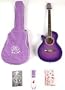 SX FG1K LH CPP Purple Guitar Pack Left Handed w/Bag