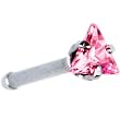 18 Gauge Pink Triangular Cubic Zirconia Nose Bone