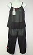 Contessa Di Roma 2 Piece Sheer Lace PJs with Capri Pants and Cami Top