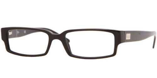 Ray Ban 5144 Shiny Black Kunststoffgestell Brillen, 53mm