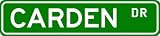 CARDEN Street Name Sign ~ Personalized Family Lastname Sign ~ Gameroom, Basement, Garage Sign - B000MGVJ2U