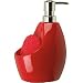 Umbra Joey Ceramic Soap Pump and Scrubby Holder Combo, Red