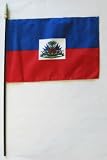 Haiti - 8x12 World Stick Flag