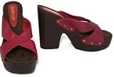 Colin Stuart Leather Platform Sandals