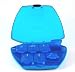 Med Sun Blue or Green 7 Day Pill Organizer with Protective Lid Color Will Vary