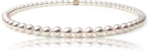 Quality 7 5mm White Saltwater Necklace