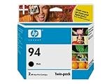 Original HP 94 Black Ink Cartridge (2-Pack) in Retail Packaging