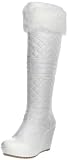 Guess Women’s Pozita Knee-High Boot,White,10 M US