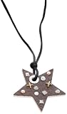 Miss Sixty Kult Collection Star Leather Star Pendant w/ Diamond-Accent