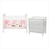 Jamie 4-in-1 Convertible Crib Nursery Set in White