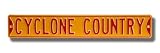 IOWA STATE CYCLONES CYCLONE COUNTRY AUTHENTIC METAL STREET SIGN (6 X 36)