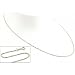 14K White Gold Singapore Twist Chain Necklace 1.2mm 24