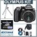 Electronics : Olympus SP-570UZ Ultra Zoom Digital Black Camera Kit, with 2 GB xD Picture Memory Card, Table Top Tripod, Camera bag, 4 AA Ni-MH (2300 mah) Batteries with Charger, xD USB Reader/Writer, CAMEDIA 4.0 Pro software