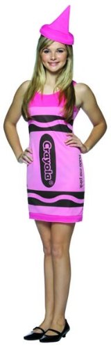 Teen Pink Crayola Crayon Costume Dress