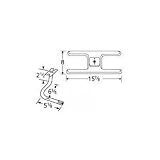 MCM 10101-70601 Stainless Steel H Single Burner
