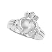 14K White Gold Ladies' Claddagh Ring