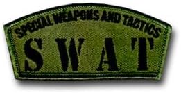 SWAT Special Weapons and Tactics 4" Military Patch