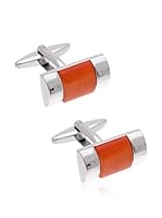 Carlo Visconti Gemelos Rectangular Piedra (Naranja)