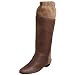 Te Casan by Niki Robinson Women's Nude Flat Boot,Coffee,40 EU (US Women's 10 M)