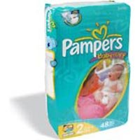 Pampers Baby Dry Diapers Sesame Street, Size 2, Fits 12 To 18 lbs(5-8 kg), Jumbo Pack 41997 - 48 diapers / pack, 4packs