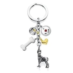 Boxer - I Love My Dog Keychain