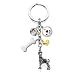 Boxer 5 Charm Dog Lover Keychain