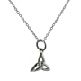 Sterling silver Celtic Trinity knot pendant with a Rolo chain