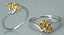 Oval Cut Citrine Ring Sterling Silver