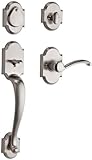 Kwikset Austin Single Cylinder UL Handleset w/Austin Lever featuring SmartKey in Satin Nickel