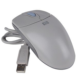 HP 5184-1244 3-Button USB Scroll Wheel Mouse (Gray)