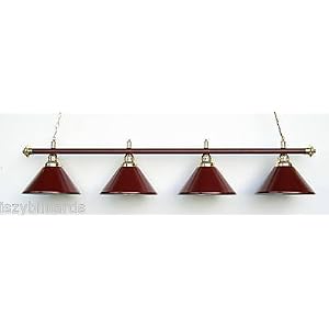 72 Brass - Burgundy Finish Pool Table Light Billiard lamp by 
