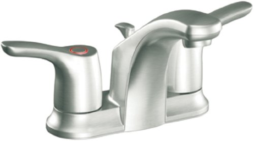 Moen CFG 42211BN Baystone Two Handle Bathroom Faucet - Brushed Nickel