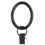 Umbra Clip X-Large Drapery Ring, Set of 7, Black by Umbra