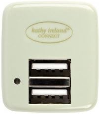 kathy ireland CONNECT 2.4Amp Dual Port USB Wall Charger
