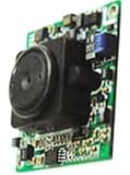 Clover CBC2007 Color Board Camera with Pinhole lens, Image Device 1/3 Color CCD Sensor, Resolution 330 TV Lines, 270K pixels, Built-in Electronics CCD Iris, Usable Illumination 2Lux / F1.2.