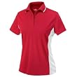 Women's Color Blocked Wicking Polo, Red/White Women's Color Blocked Wicking Polo, Red/White