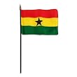 Ghana Flag 4 x 6 inch