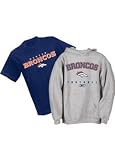 Denver Broncos Youth T-Shirt and Sweatshirt 2 pack
