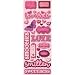 K&Company Adhesive Chipboard, Smitten Valentine's Day