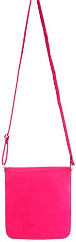 Designer Inspired Name Plate Front Design Flap Over Cross Body Messenger Bag