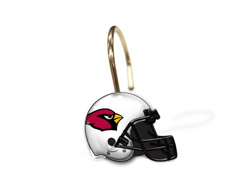 NFL Arizona Cardinals Set of 12 Shower Curtain Rings