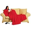 NEUHEIT: Luxus Kuscheldecke SNUG RUG LITE mit integrierten &Auml;rmeln f&uuml;r Erwachsene! SUPER FLAUSCHIG! IN ROT!