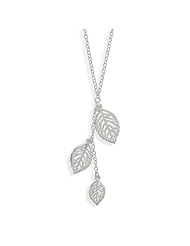 Necklace with Three Leaf Drop
